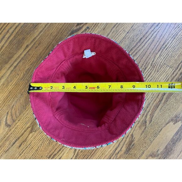 Vintage Snoop Dog Puma Reversible Plaid Red Y2K Bucket Cap Hat Adult Size Large - Picture 6 of 6